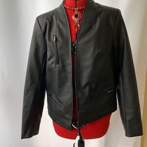 Harve Benard large faux leather jacket.  NWOT never worn